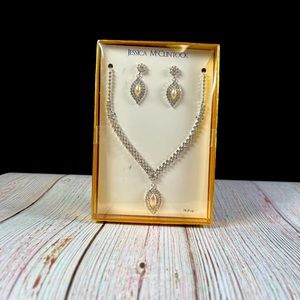 Jessica McClintock necklace and earring bundle
